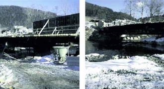 River Mur Bridge Prettachfeld/Hinterberg 